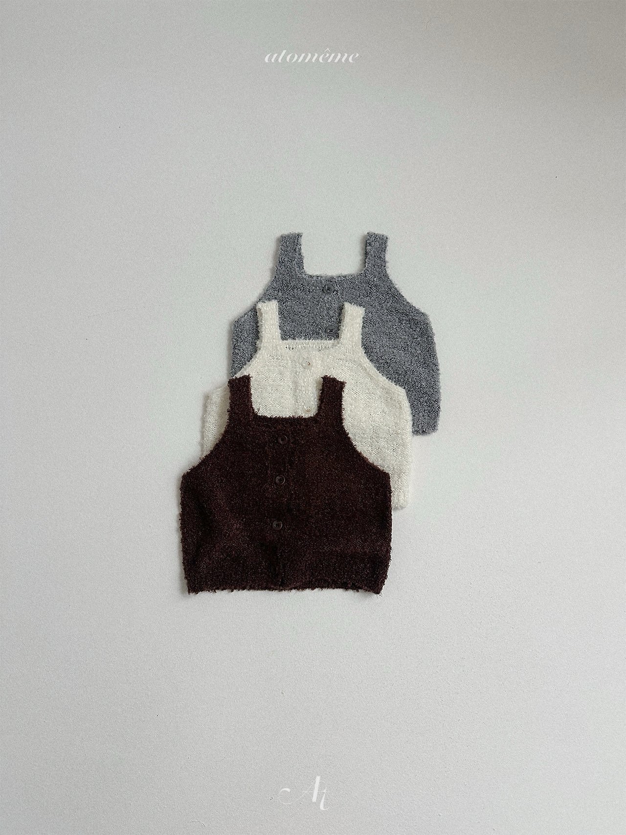Atomeme | ecru knit vest
