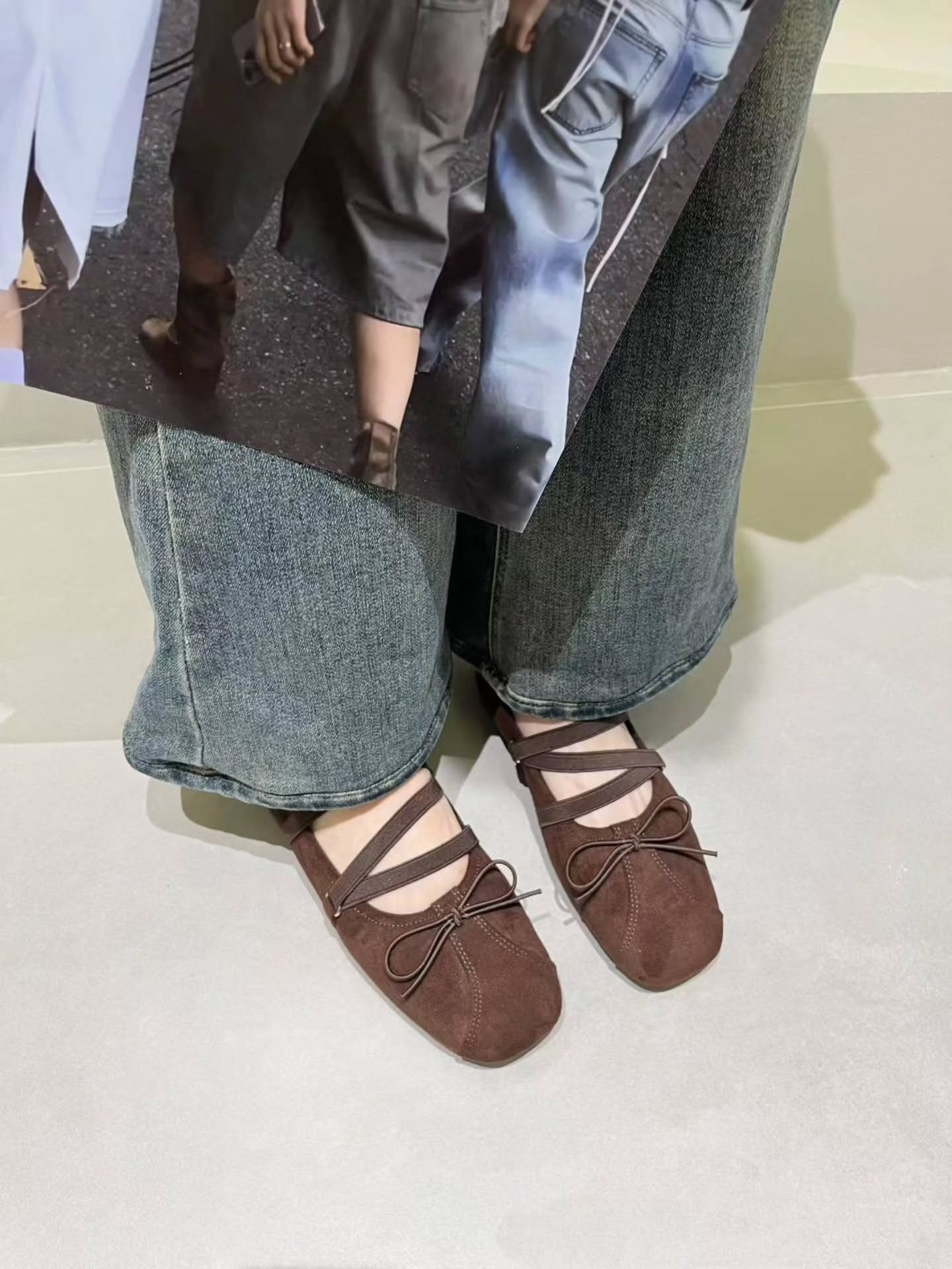 6638-103 复古绑带+蝴蝶结平底鞋 🇨🇳