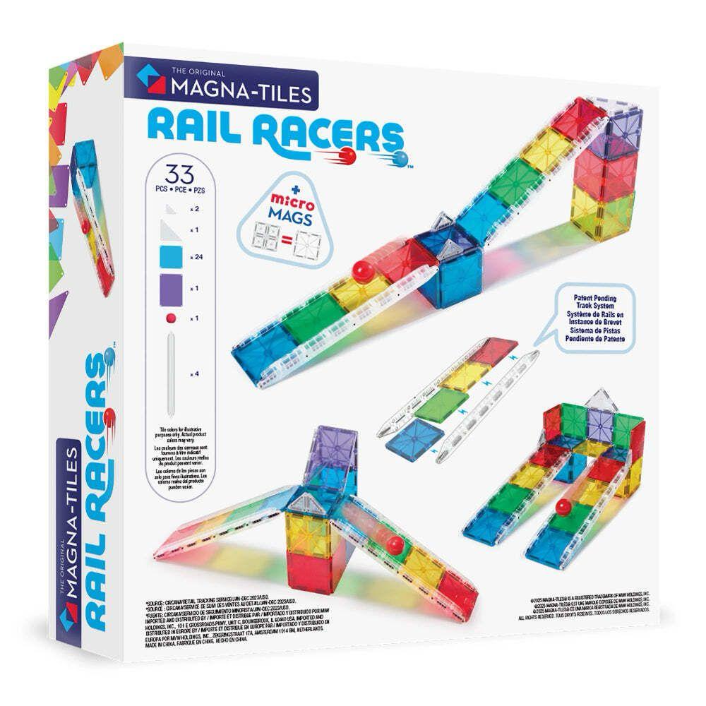 Magna-Tiles - 磁力積木賽道滑行套裝 33 件組