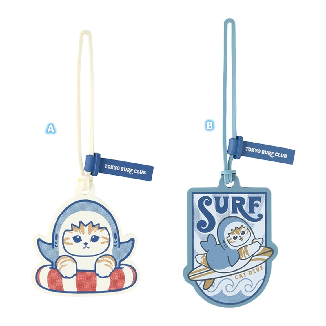 🌸 【預訂】Luggage Tag - Mofusand Board Shark