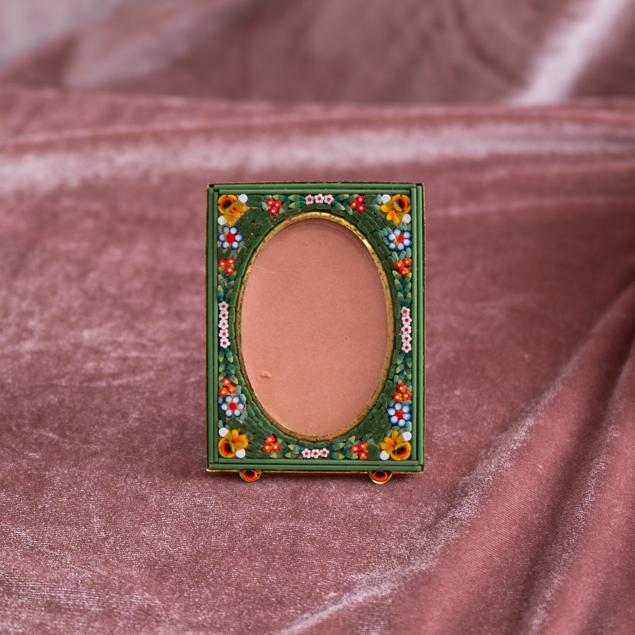 Vintage Italian Handcrafted Murano Glass Mosaic Small Mosaic Frame (MZ010)