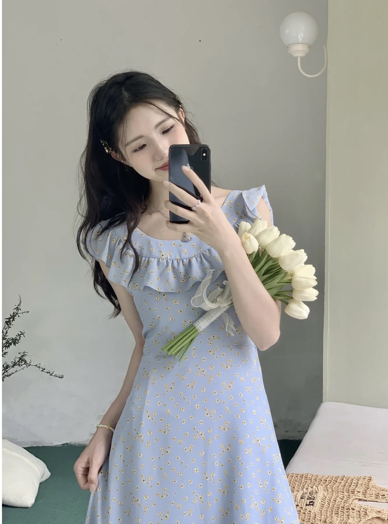 DR288法式碎花连衣裙