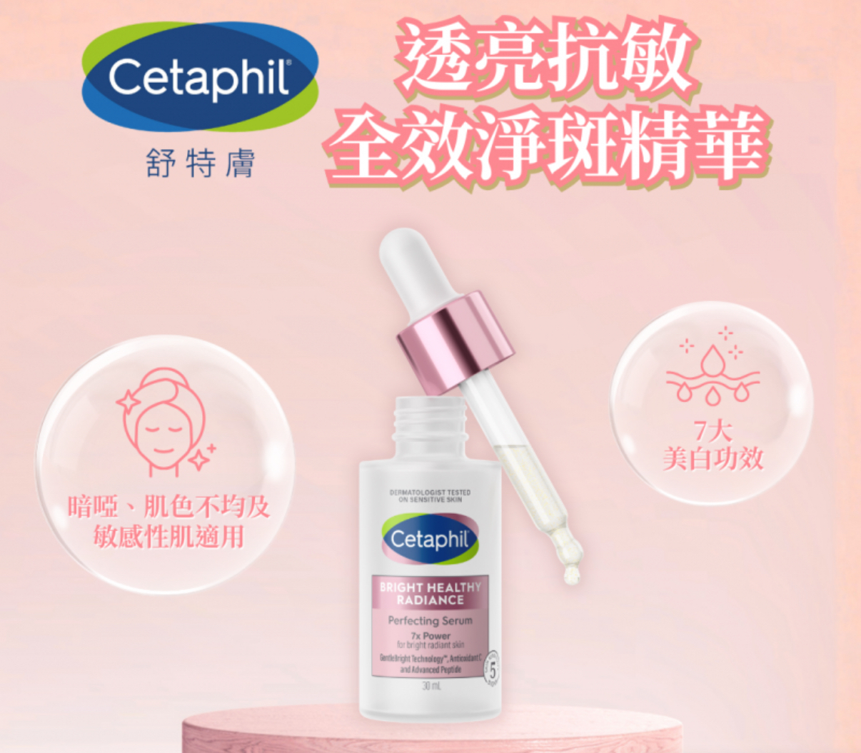 加拿大直送  Cetaphil Brightening-C Serum 亮膚精華(30 ml x 2)