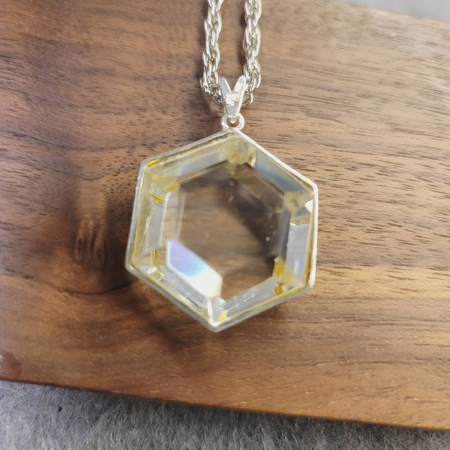 白琉璃六芒星925銀大衛星