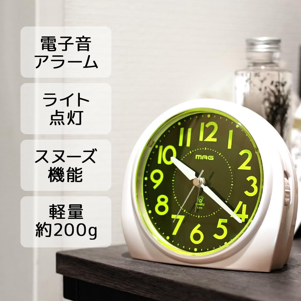 🔥🔥【日本直送《MAG》經典靜音連續秒針目王鐘】