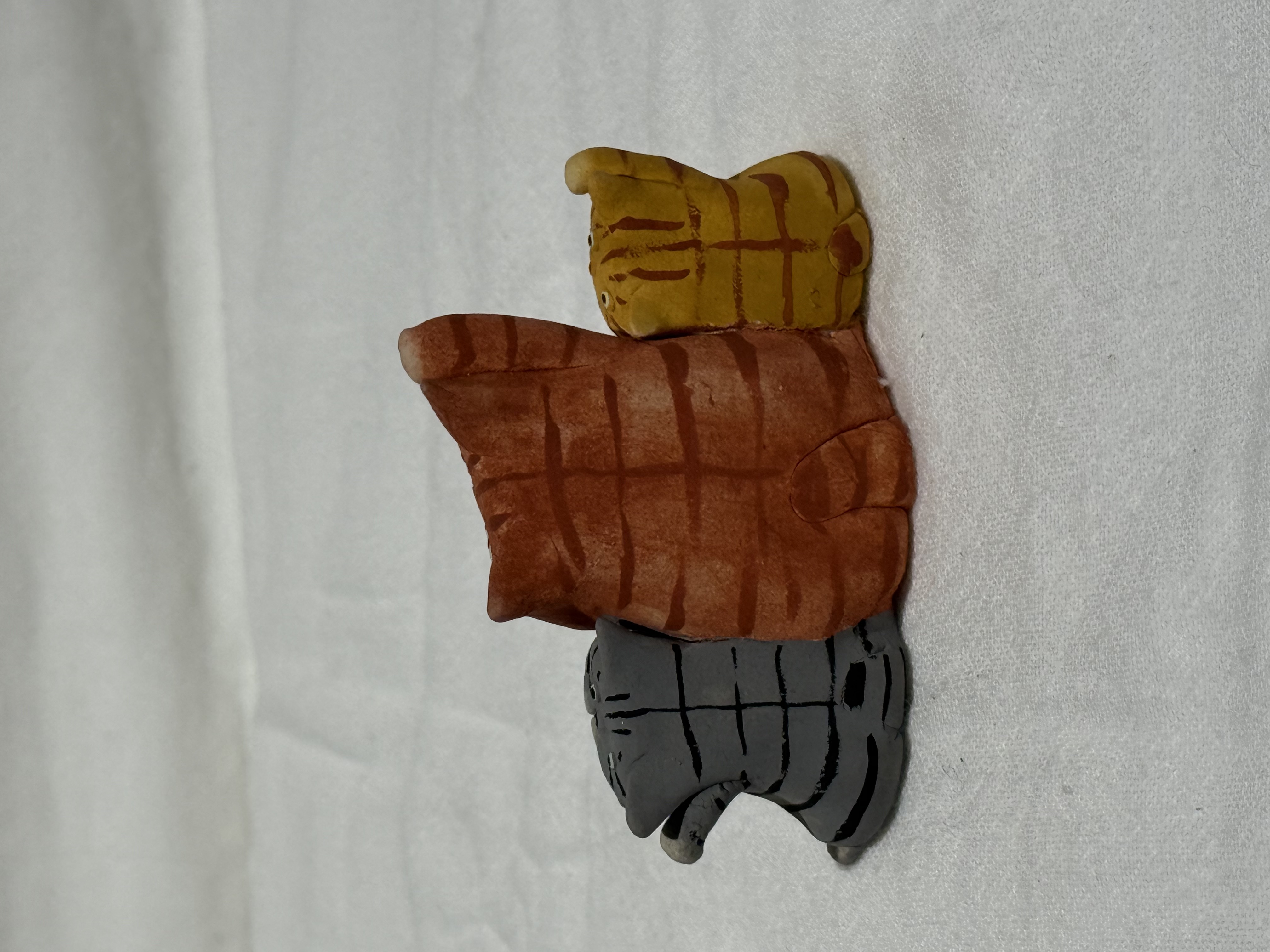 半澤淳子 三隻貓 擺件