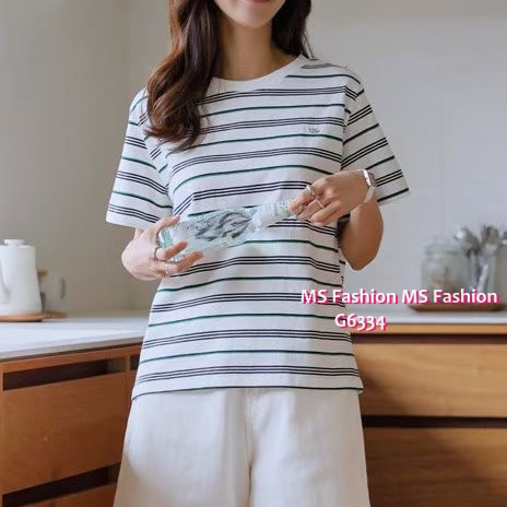 G6334 靚色橫間tee