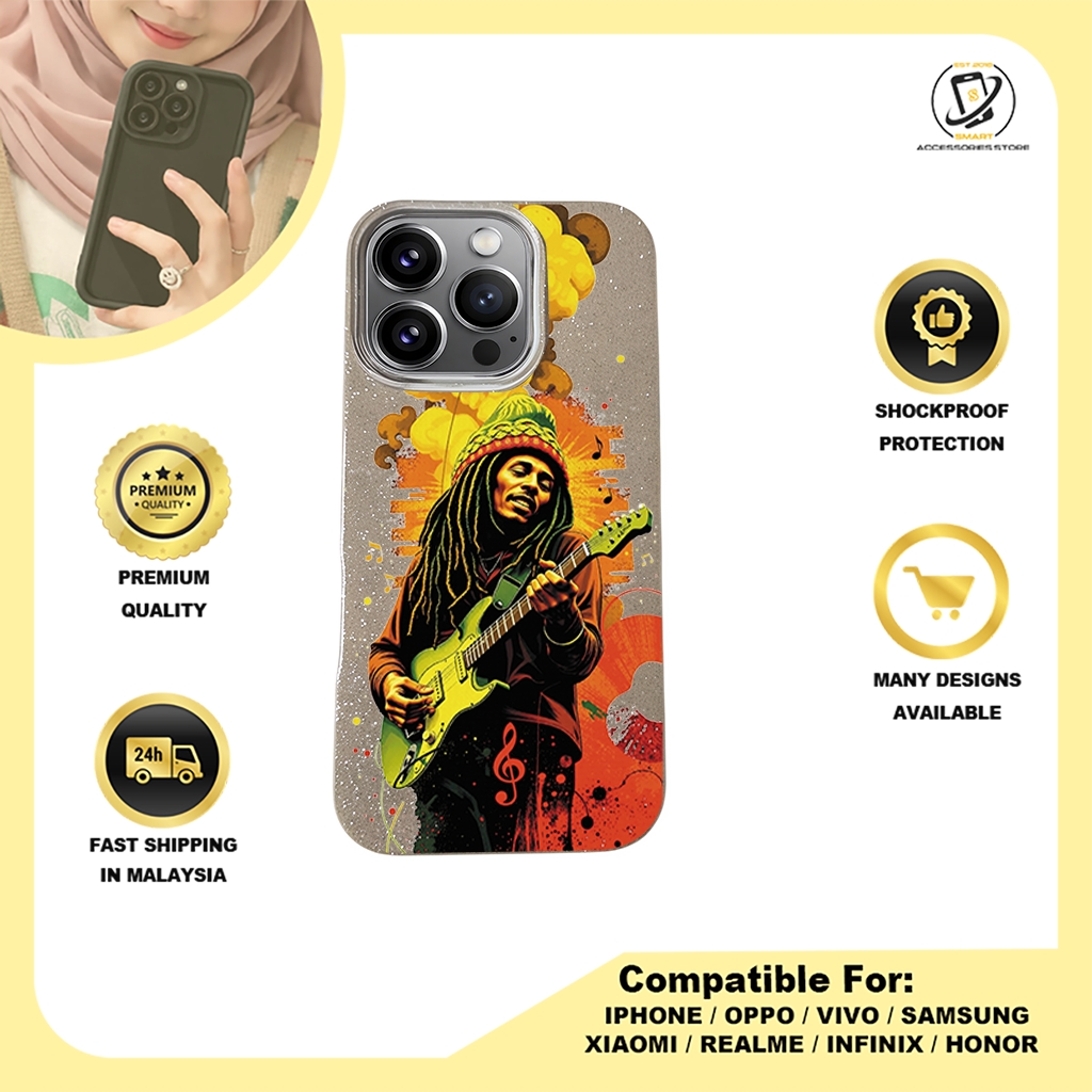 BLING CASE PHONE FOR IPHONE - DESIGN BOBMARLEY