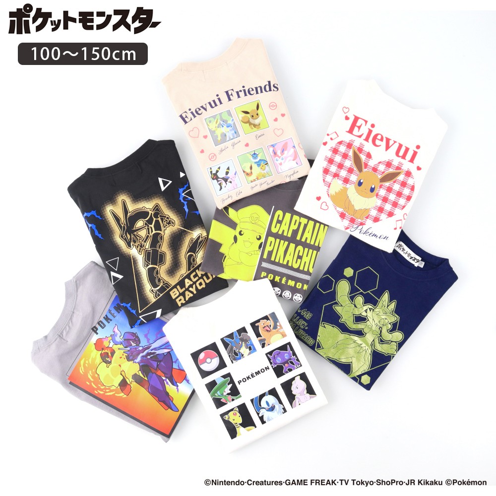 🆕【⭐訂購⭐】 🇯🇵日本直送🌀#Pokemon 前後雙面印花 短袖Tee［7款選］🌀[ELEA-0063][260519]