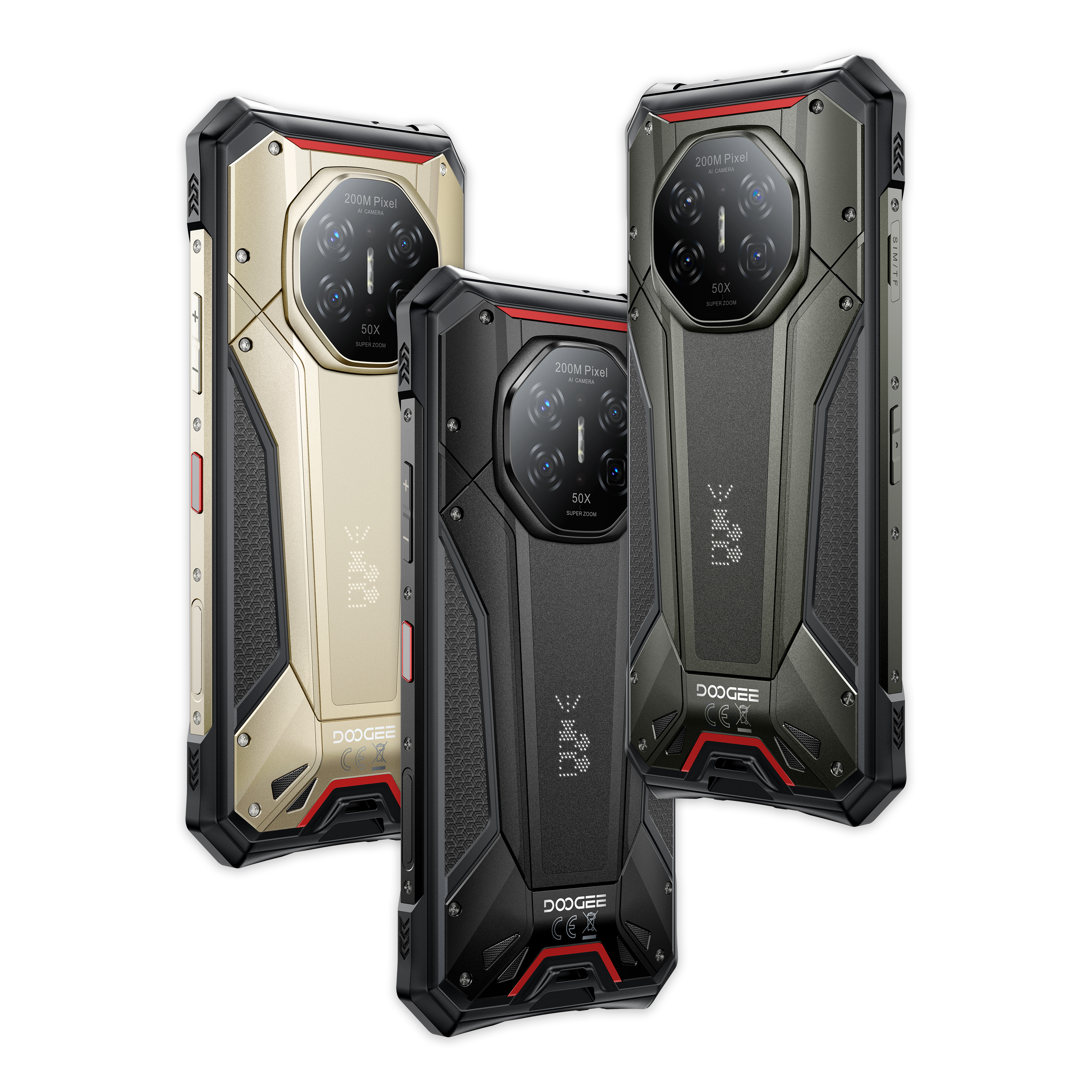 DOOGEE S300 Plus 5G | 12GB/1TB 6.78吋 120Hz 11000mAh 夜視 LED燈光陣列 即時對講功能 WiFi6E 三卡槽 快門鍵 AI助手 三防手機 Rugged Phone