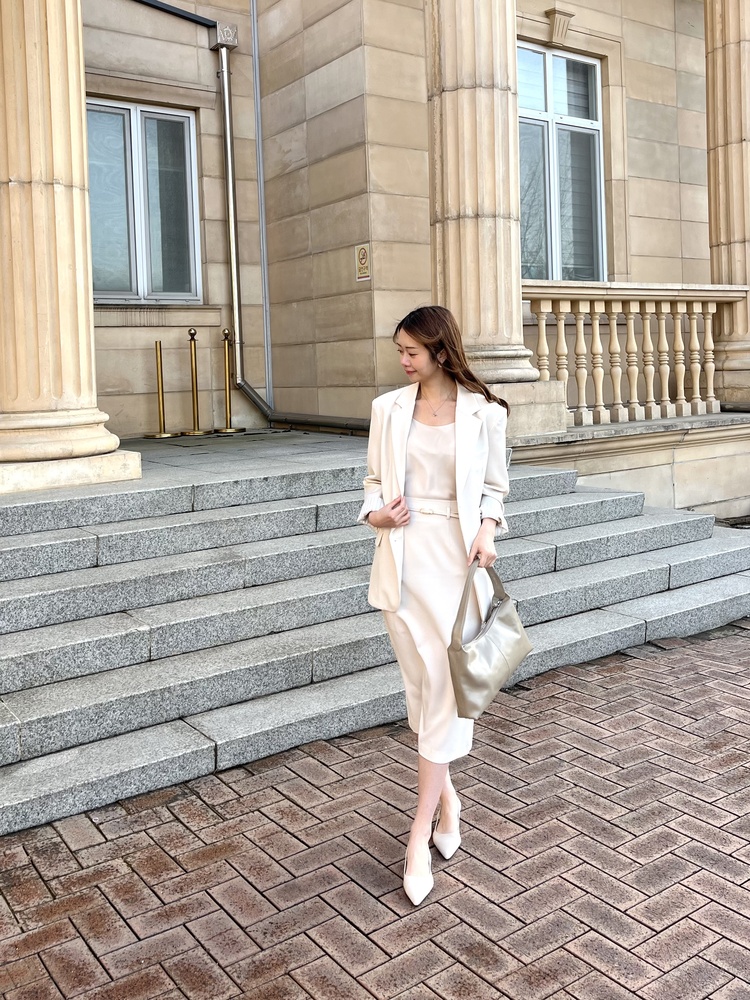 Atelier Belted Skirt (Ivory)