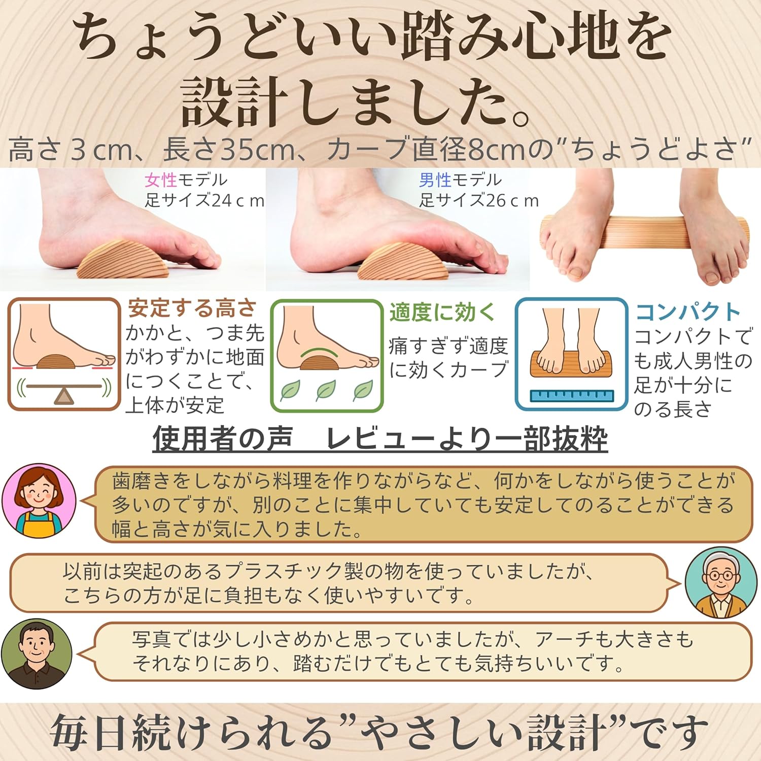 🔥🔥【日本製《木曾工芸》天然杉木足底按摩器 | 青竹踏板】