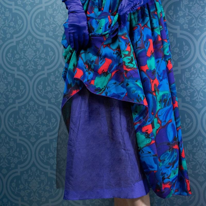 Algo Ettes Made in 1980s Garden Party Dress (MU104-20)