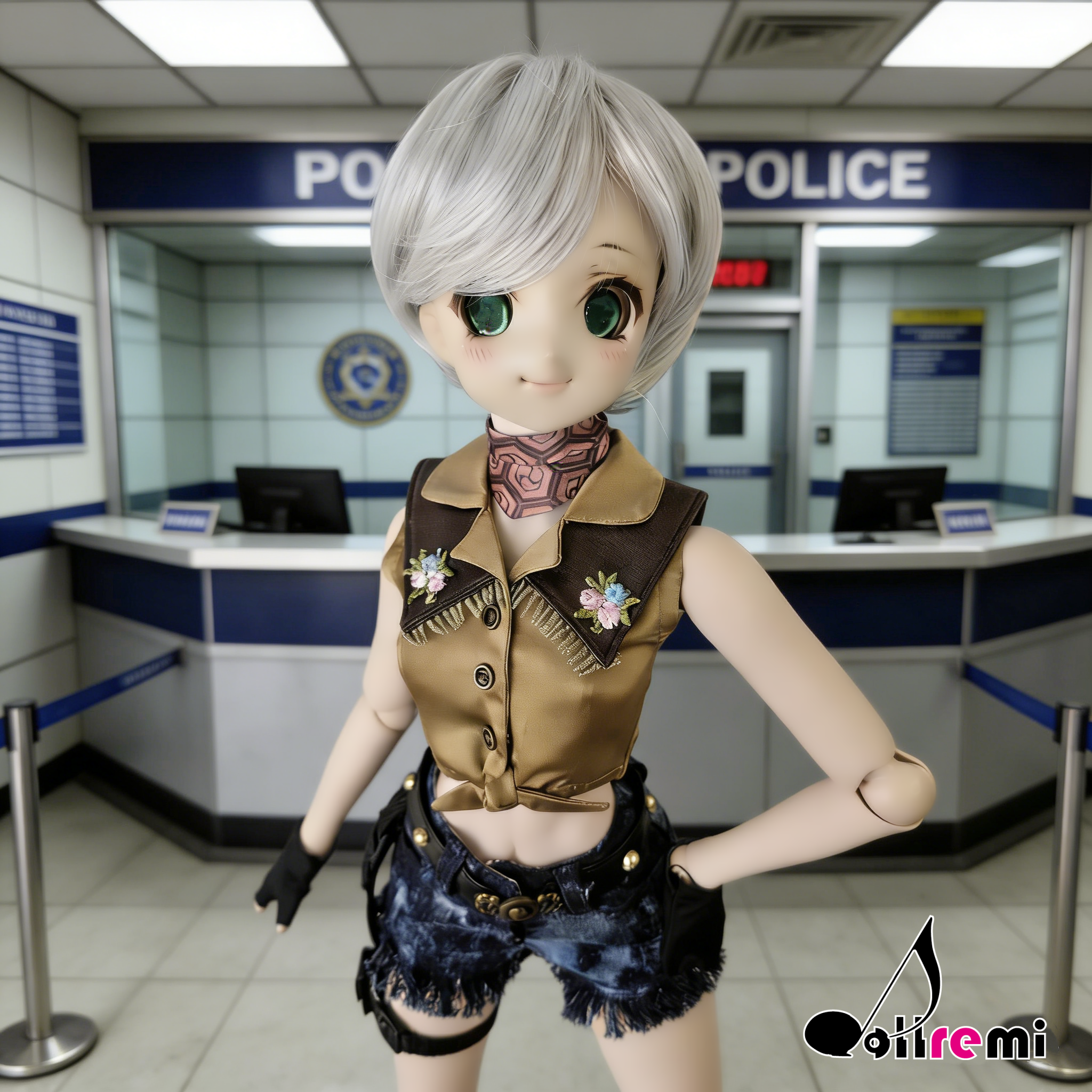 【dollremi】(DD0921) COS Resident Evil : Biohazard - Rebecca Chamber's Cowgirl costume 生化危機 - 瑞貝卡·查姆博斯 - 女牛仔風