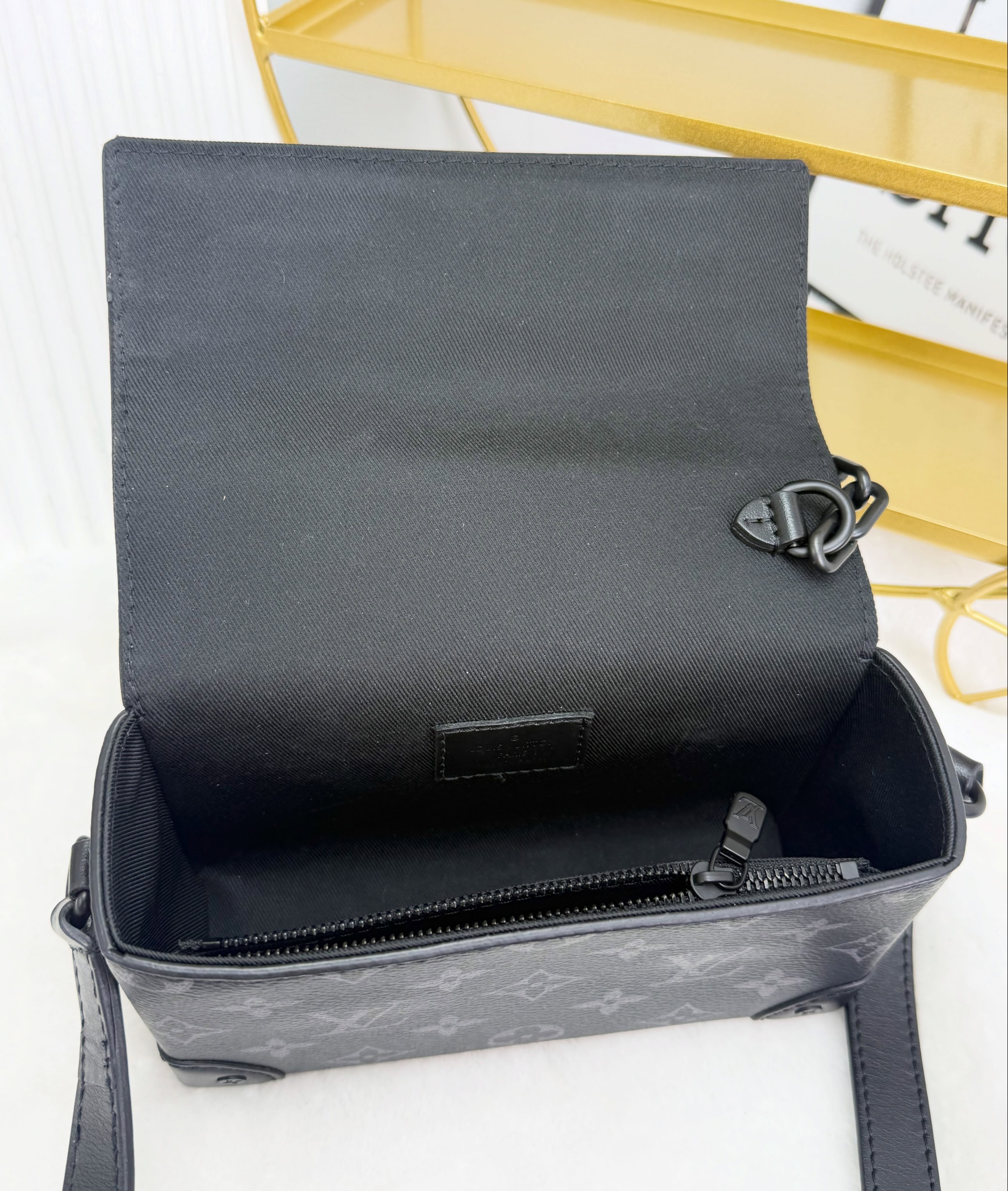 LV🛍️PRE OWNED 👜黑色老花 Steamer 晶片款 單肩斜肩包 有塵袋有盒🖤