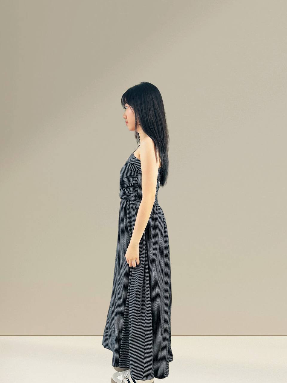 W8258A - Striped Maxi