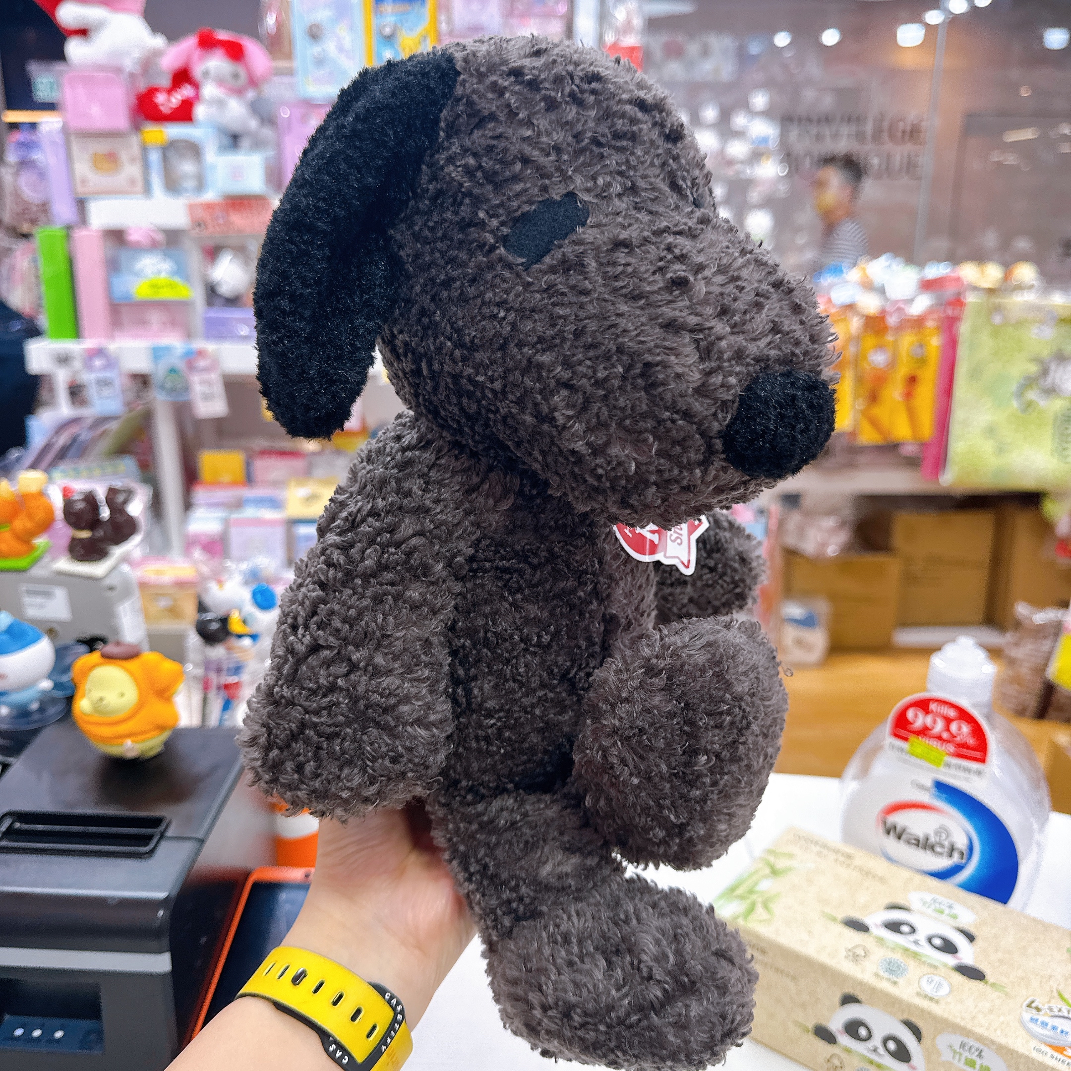 日本直送日本版 snoopy黑色大公仔/snoopy edwind牛仔布公仔 