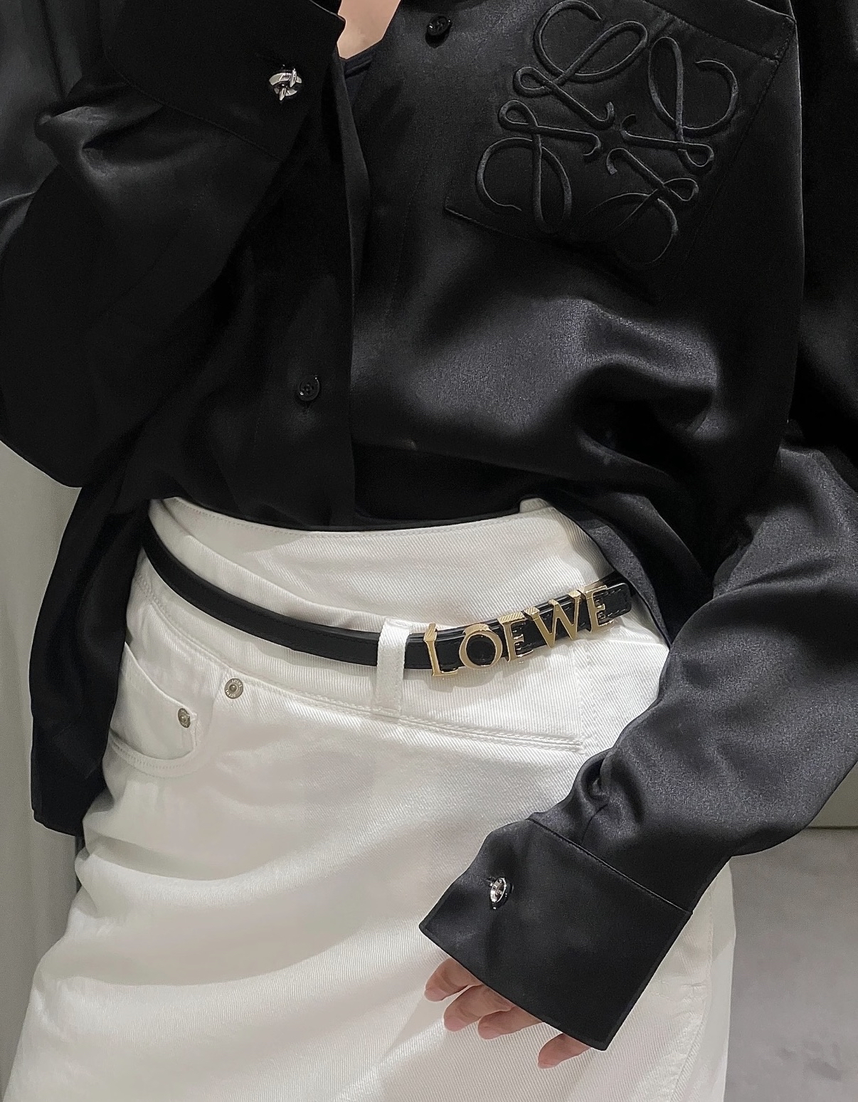 限時優惠✨訂貨📮Loewe logo 1.5cm belt   Size 70/75/80/90
