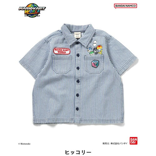 🆕【⭐訂購⭐】🌀 🇯🇵 日本直送🇯🇵 #MarioKart 刺繡貼布 短袖襯衫［2款選］🌀 [ELEA-0073][260607]