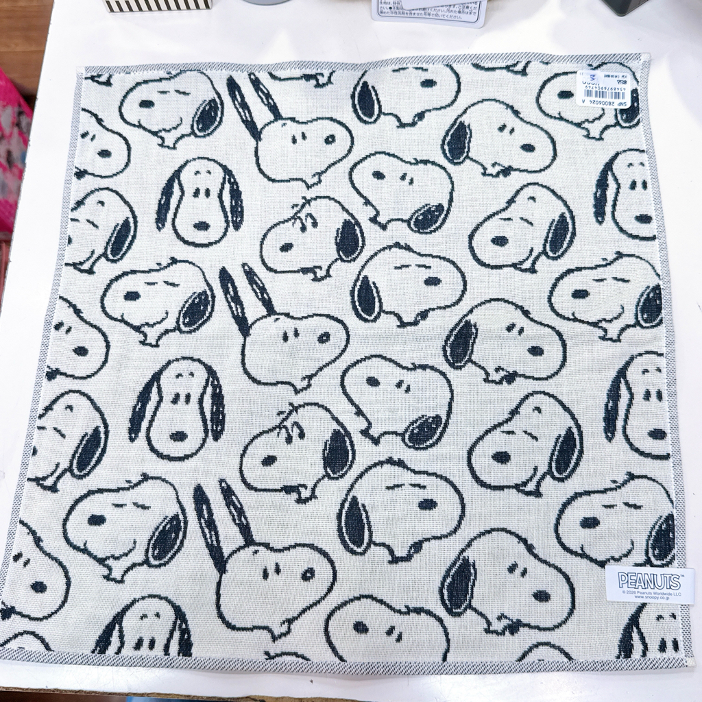 日本版Snoopy 毛巾 大約35×35 cm