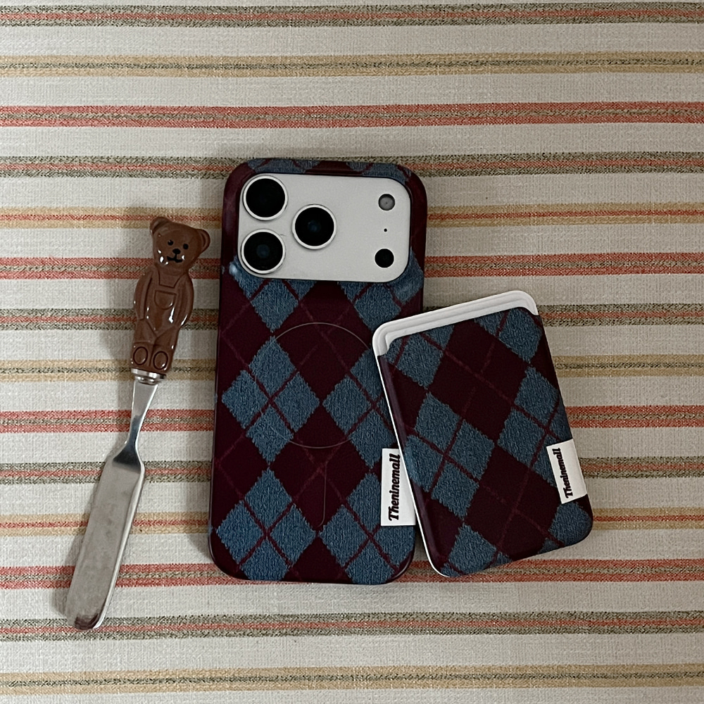 🇰🇷訂購｜THE NINE MALL｜vintage knit argyle  SET  