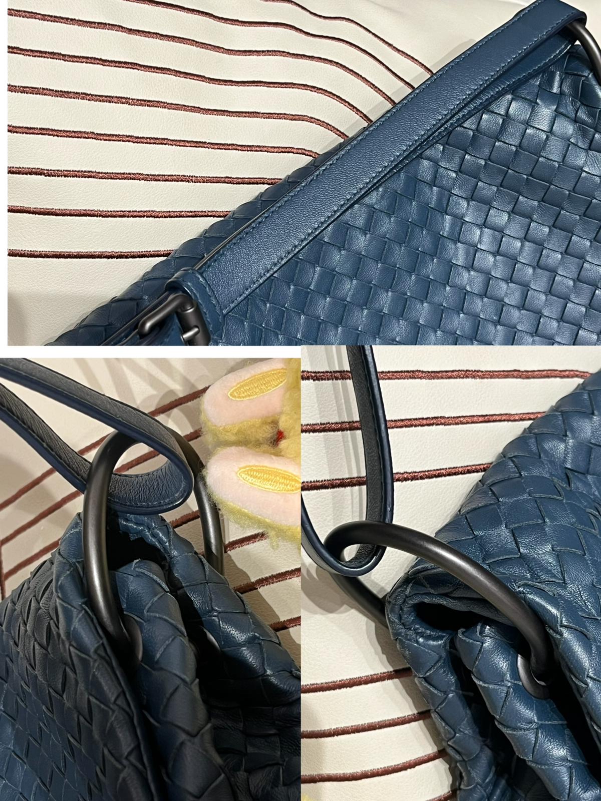 Bottega Veneta BV Shoulder Bag 深藍色小羊皮 100%Authentic, 95%new ✅dust bag