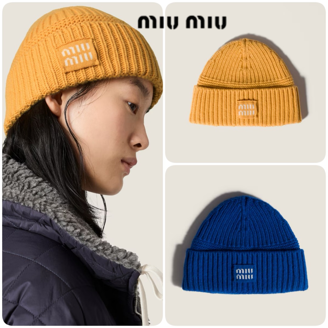 [原單]MiuMiu Wool and Cashmere Beanies 羊毛與羊絨冷帽
