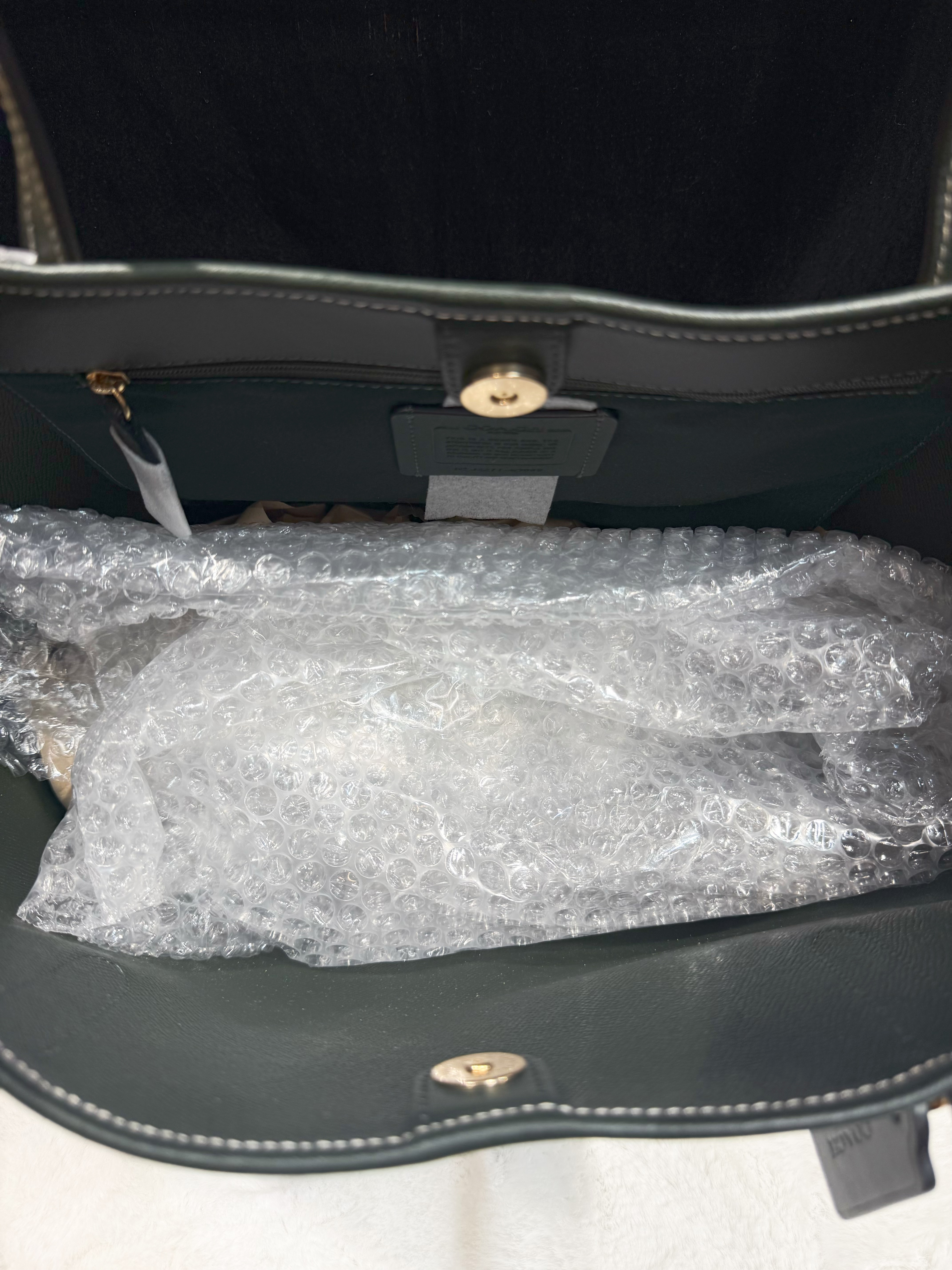 Coach City tote logo/m/green