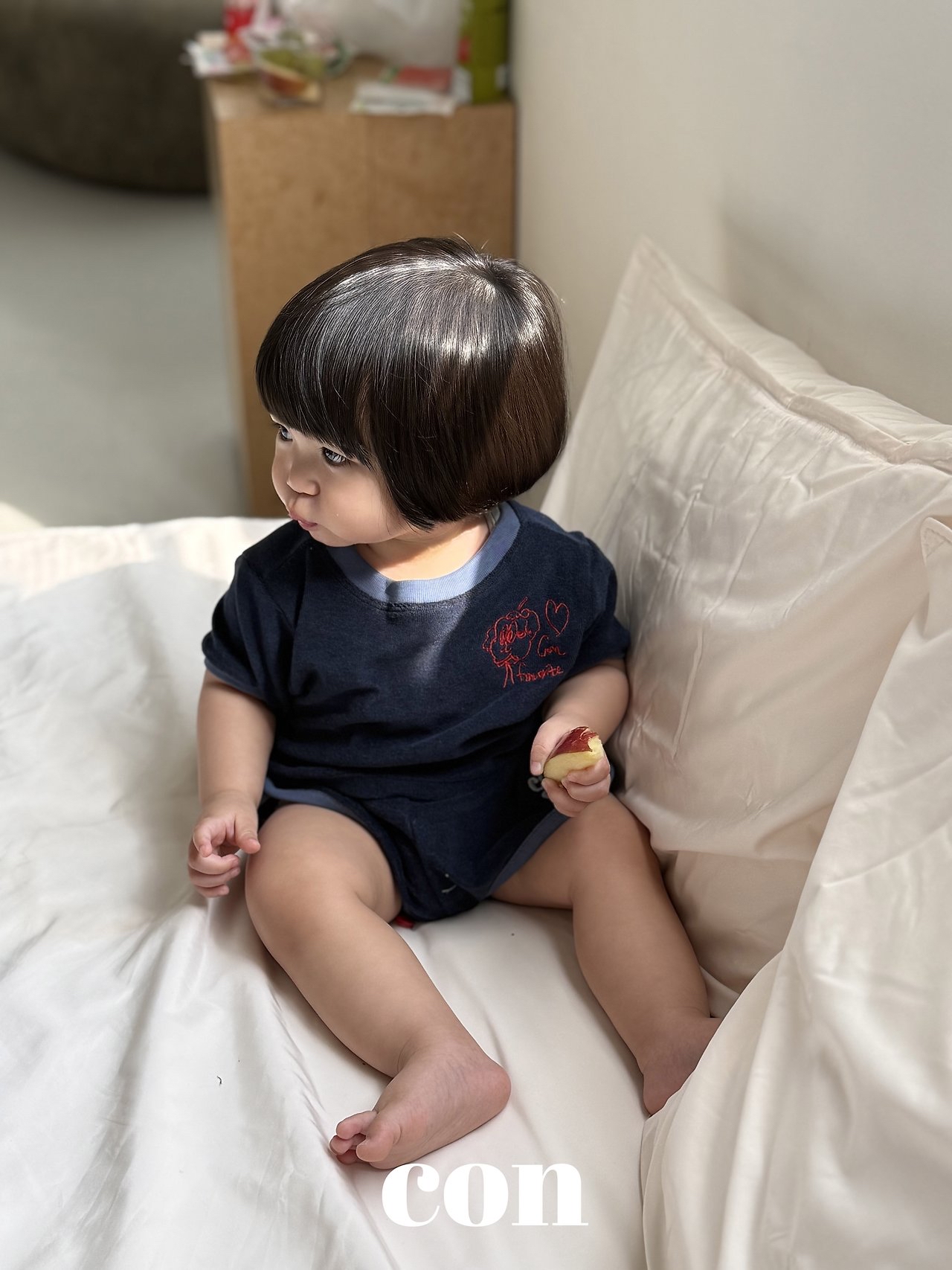 Con | 2way cardigan (Navy size4(97-107)