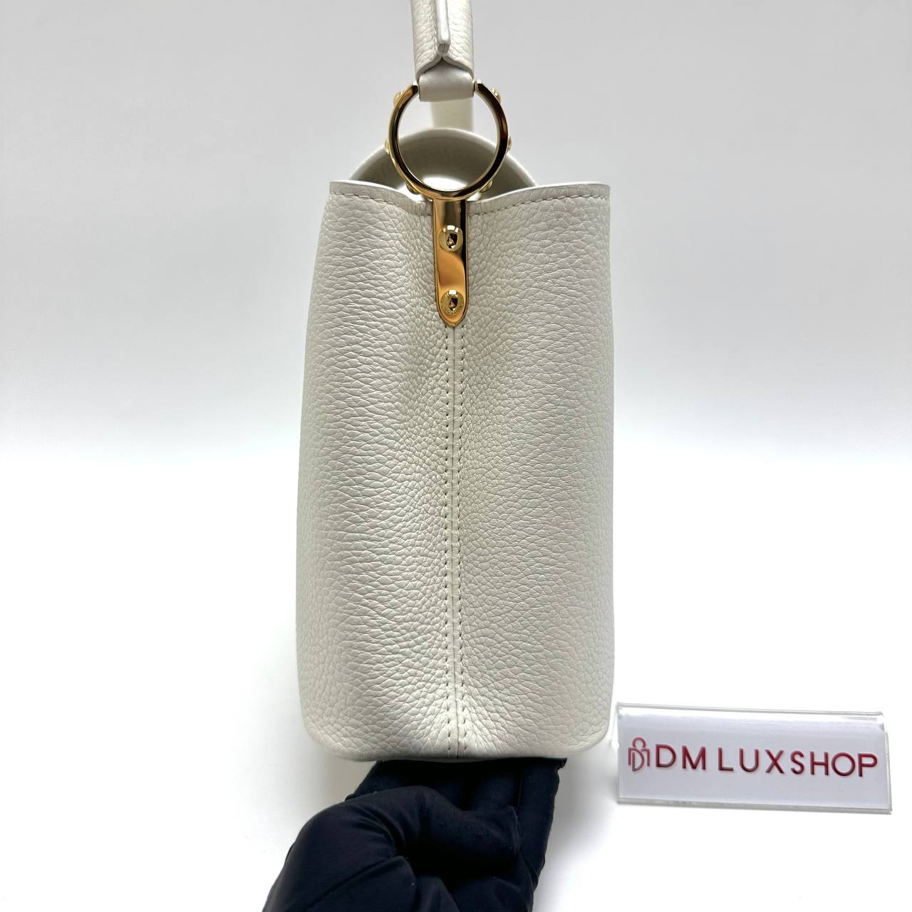 LV Capucines BB White