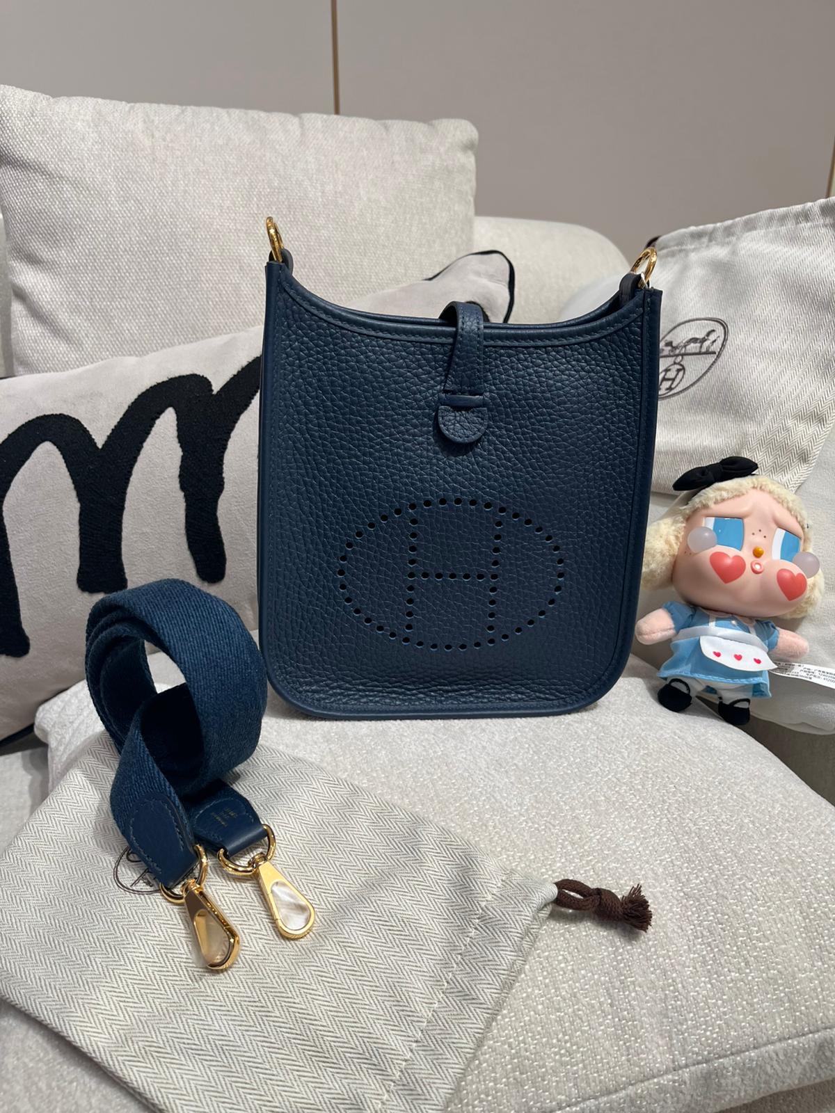 全新 Hermes Mini Evelyne Stamp B, 100%Authentic,全新未使用品  ✅Dust bag ✅Box