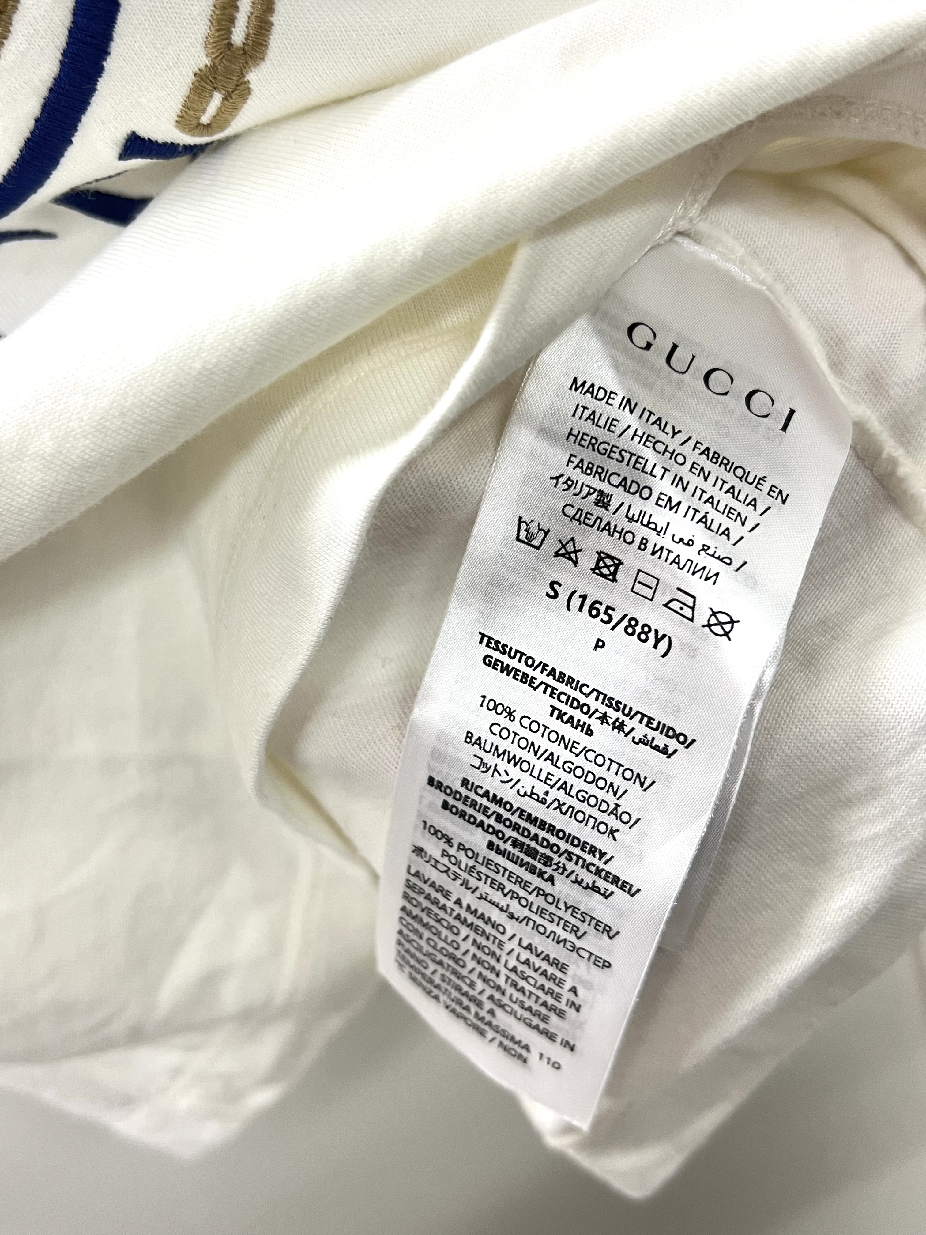 Pre-Owned GUCCI Embroidered cotton-jersey T-shirt / Product Code: 26040708