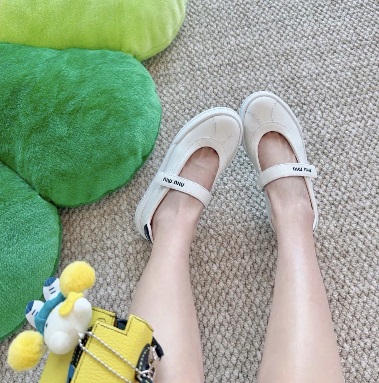 限時優惠✨新款🆕訂貨🍒MIUMIU Calf leather Maryjane   Size 36/36.5/37/37.5/40/40.5