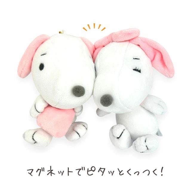snoopy 磁吸掛件 粉紅色 133193