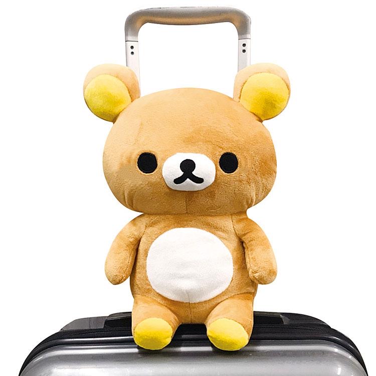 鬆弛熊 Rilakkuma 公仔造型斜孭袋／行李箱掛袋