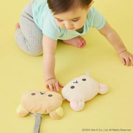 鬆弛熊／白熊嬰幼兒外出用柔軟毛絨玩具｜米色款