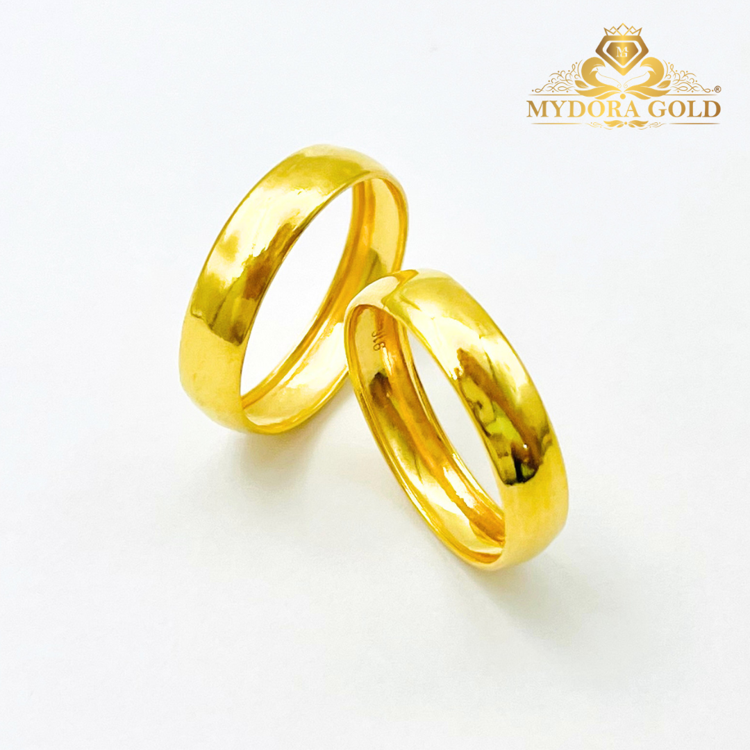 MYDORA Cincin Belah Rotan Licin | Lord of the Ring | EMAS 916/22k