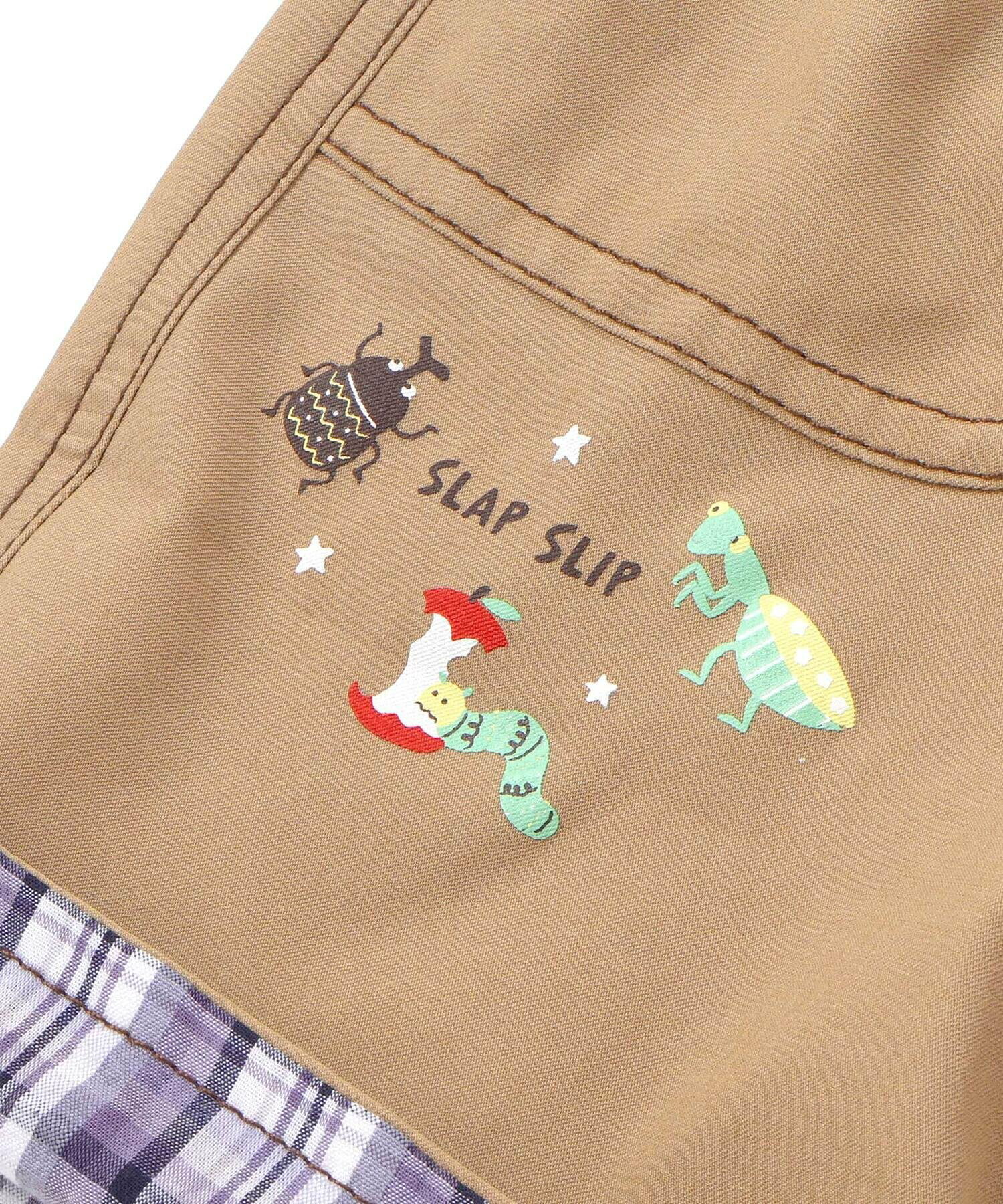 🆕【⭐訂購⭐】🌀 🇯🇵 日本直送 翻折式格紋褲腳 昆蟲印花 短褲［2款選］🌀 [ELDA-0194][260521]