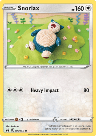 Pokemon TCG Crown Zenith - Snorlax-109/159