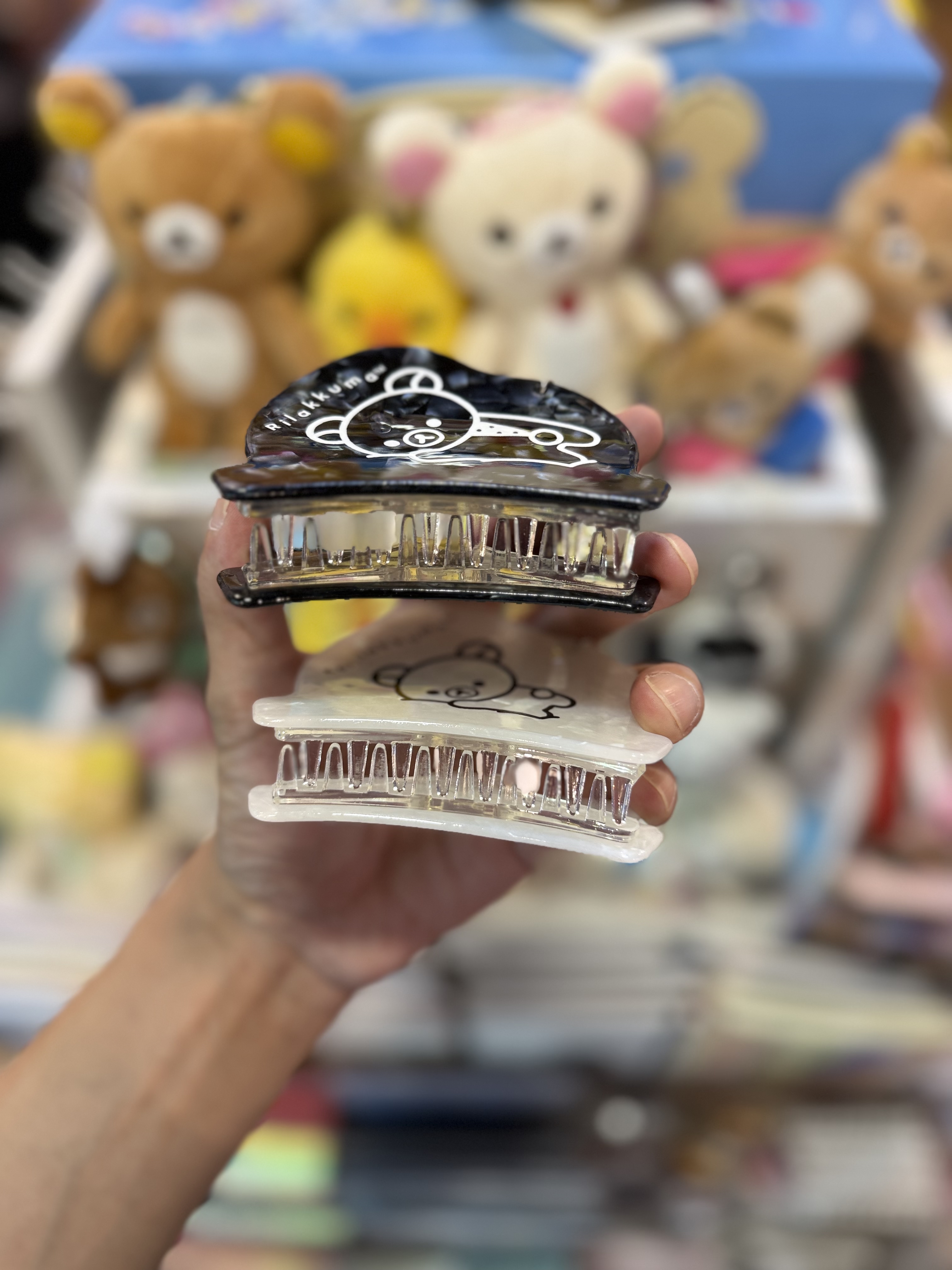 《現貨》全新Rilakkuma 黑白系列 鯊魚髮夾