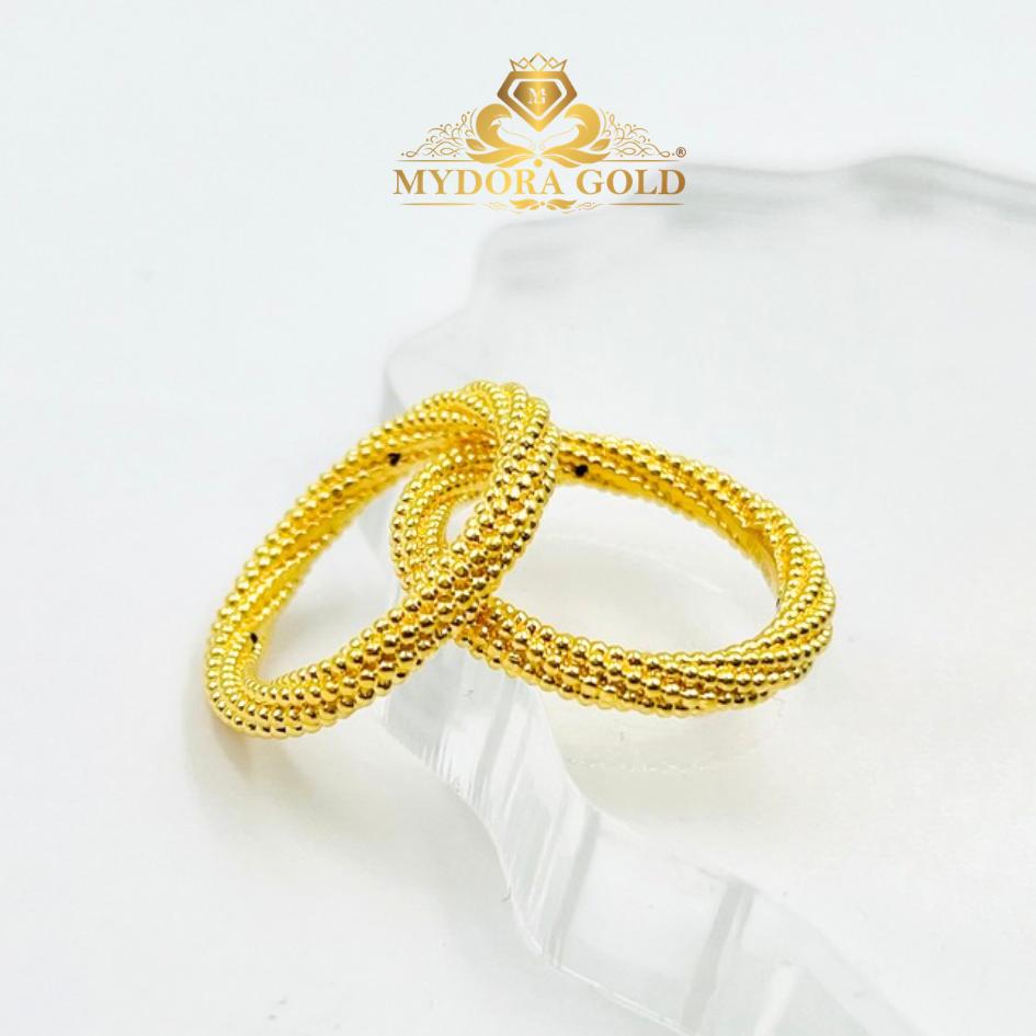 MYDORA Cincin Belah Rotan Pintal Jagung (5G) l EMAS 916/22K