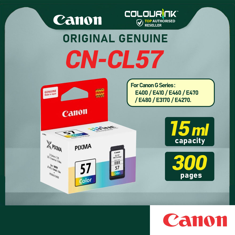 Canon Original Genuine PG47 CL57 CL57s Ink Cartridge for E400 E410 E460 E470 E480 E3170 E4270 E3170 E3177 47 57