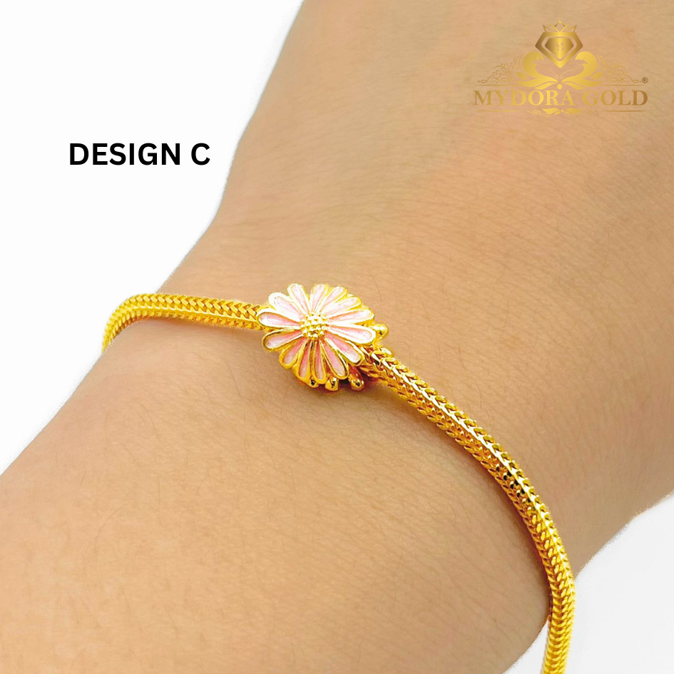 MYDORA Bead Jade Flower Enamel (5G) l EMAS 916/22K