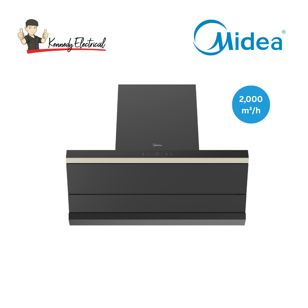 Midea 90cm Black RFID Series Chimney Cooker Hood (MCH-90J83)