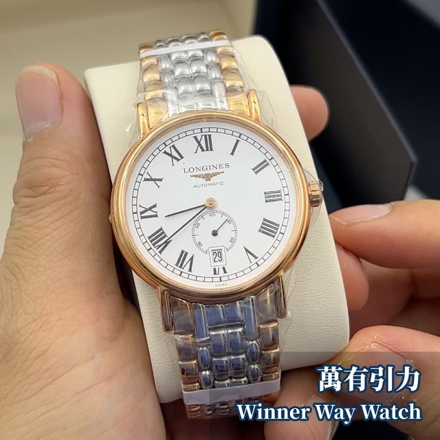 浪琴 瑰麗系列 羅馬字間金自動錶 L4.805.1.11.7 | Winner Way Watch