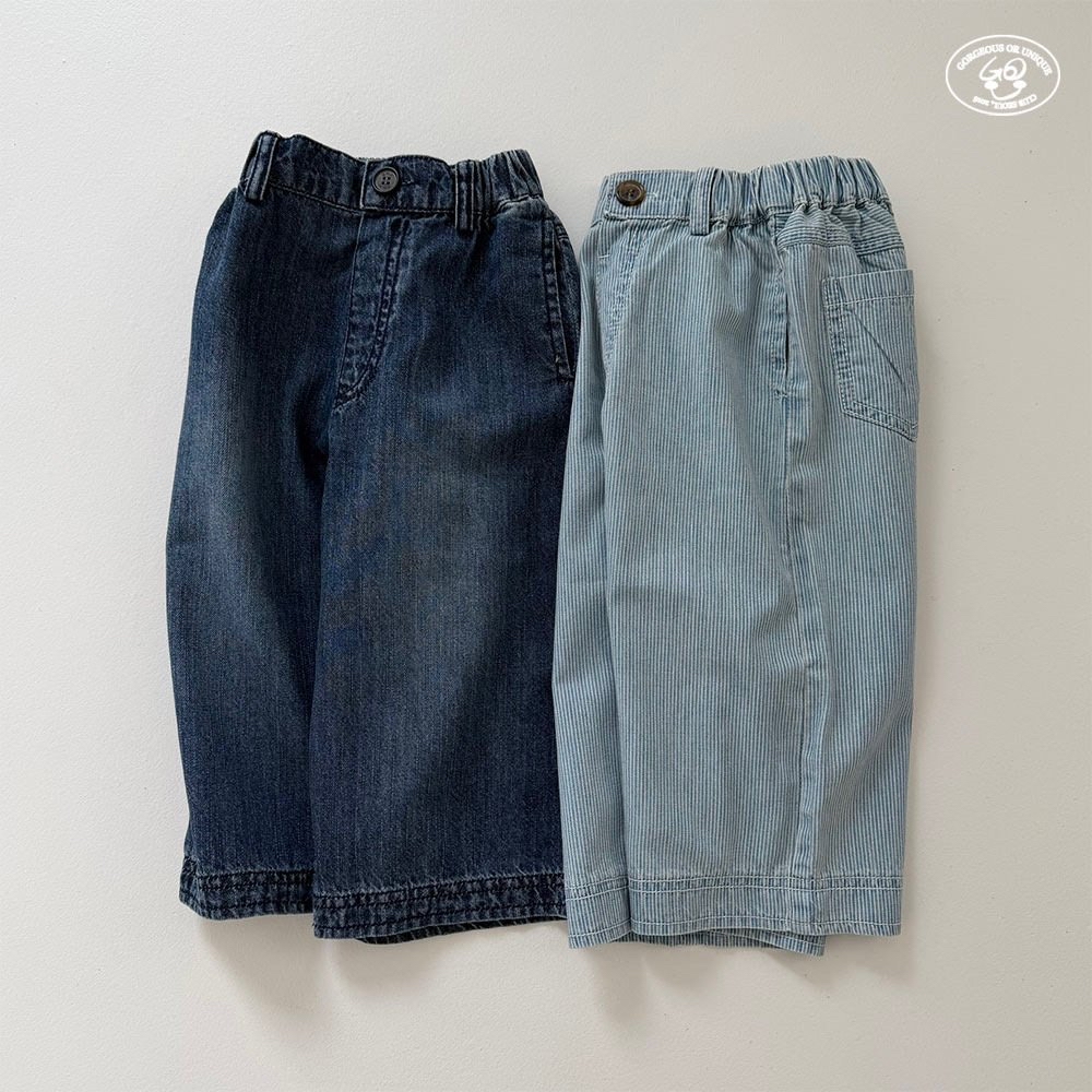 Gou | Denim pants (Stripe L100-120)