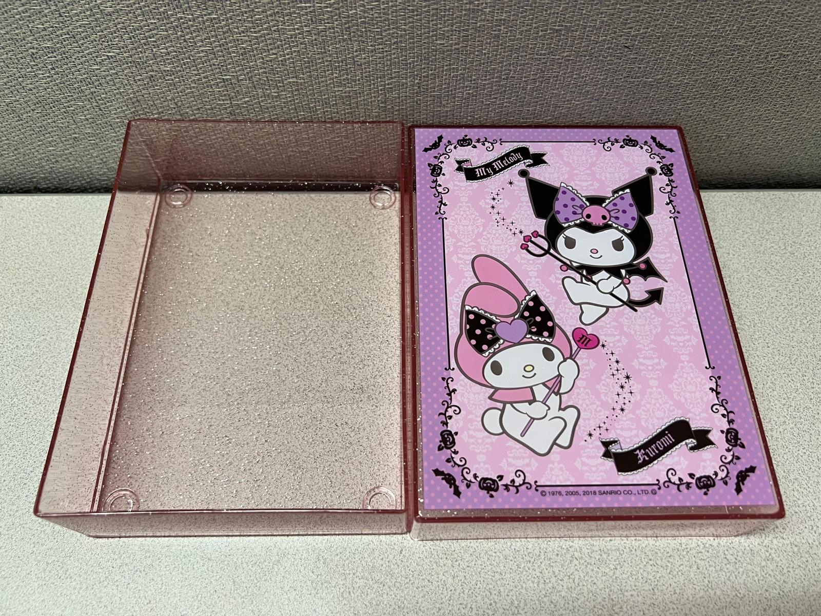 🎌日本直送🎌 限定款Melody Kuromi 萬用收納盒連貼紙