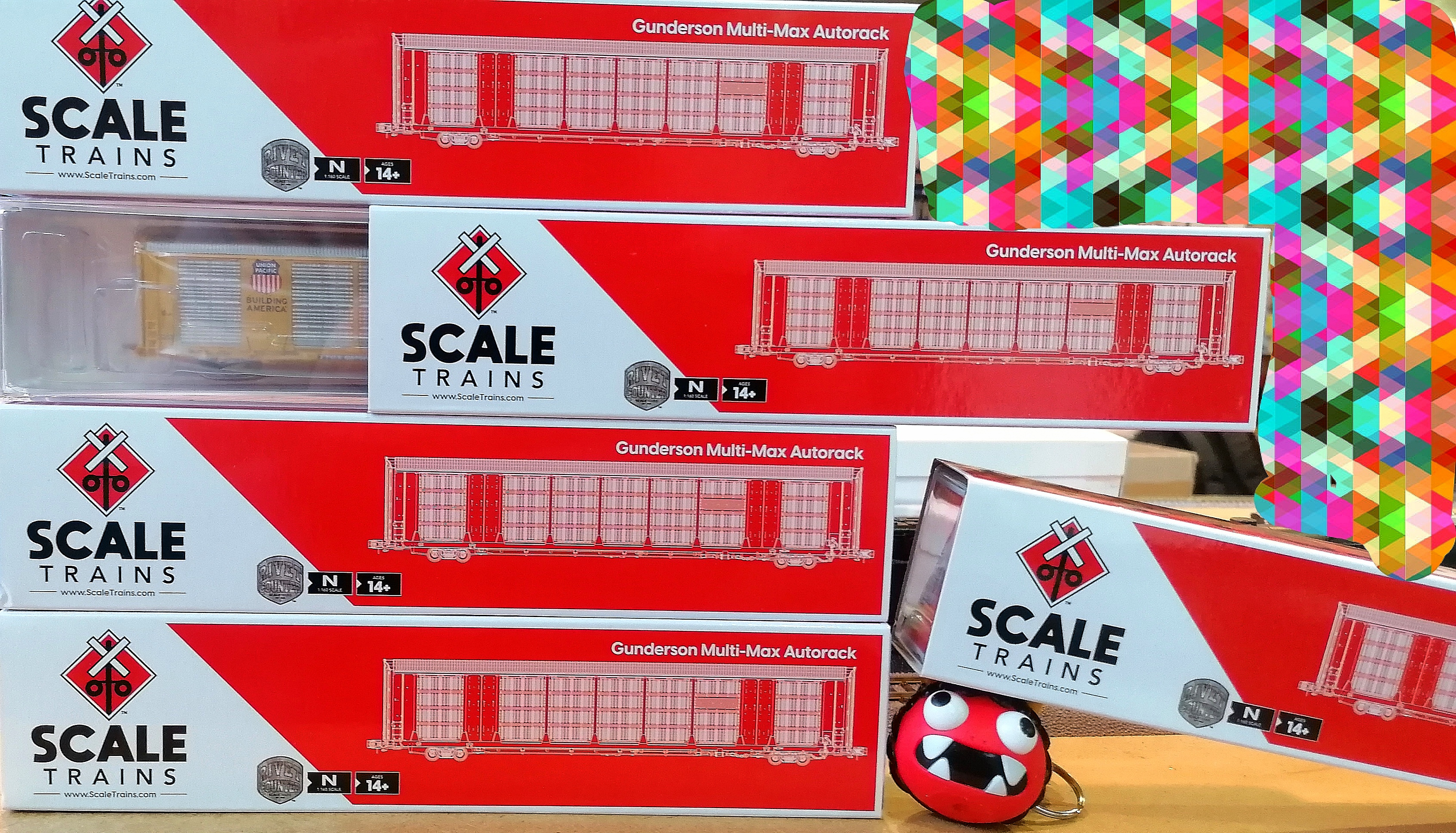  N Scale Gunderson Multi-Max Autorack Scaletrains 