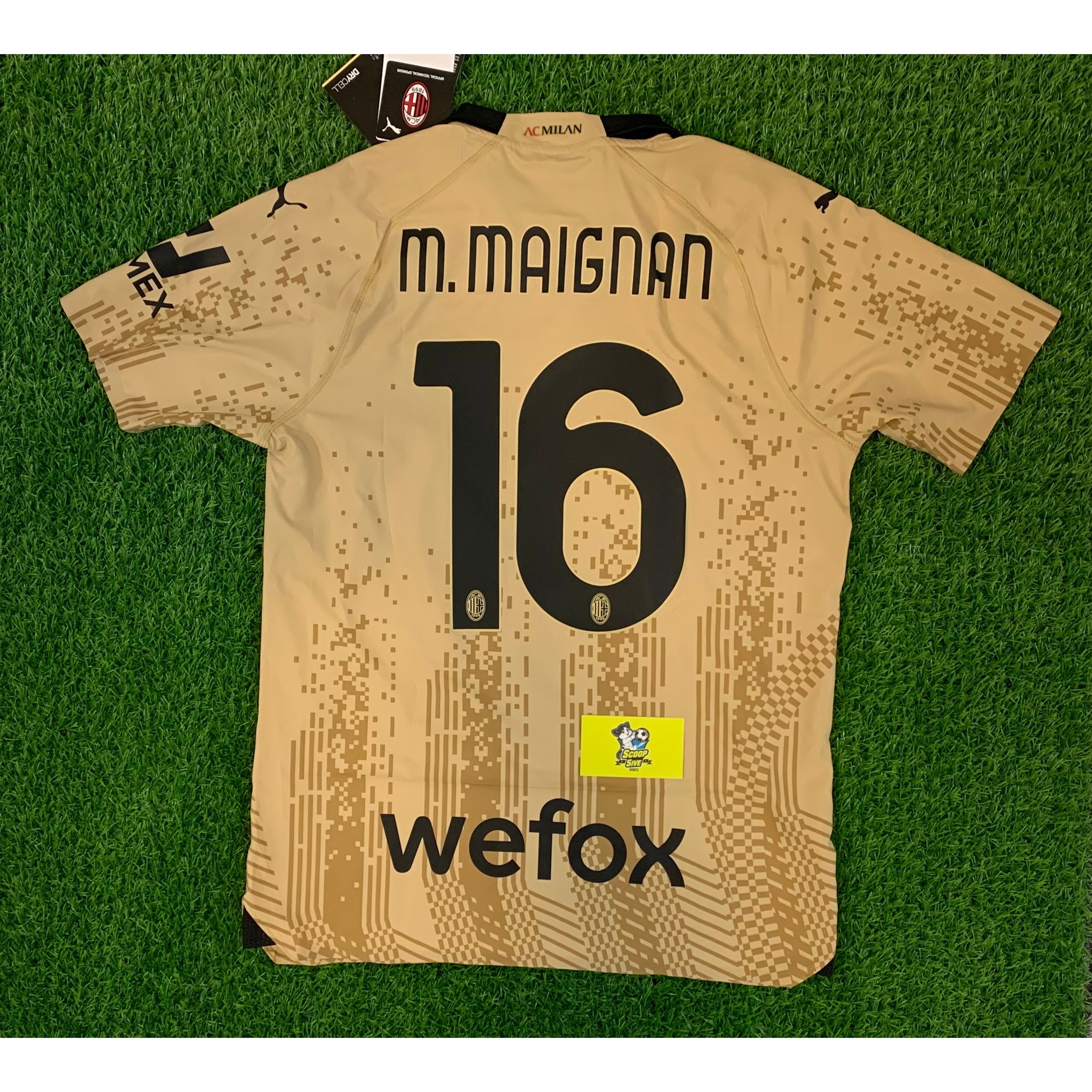 2023 AC米蘭 X KOCHE 三客 4th GK 龍門 球員版 短袖 16 M. Maignan boxset