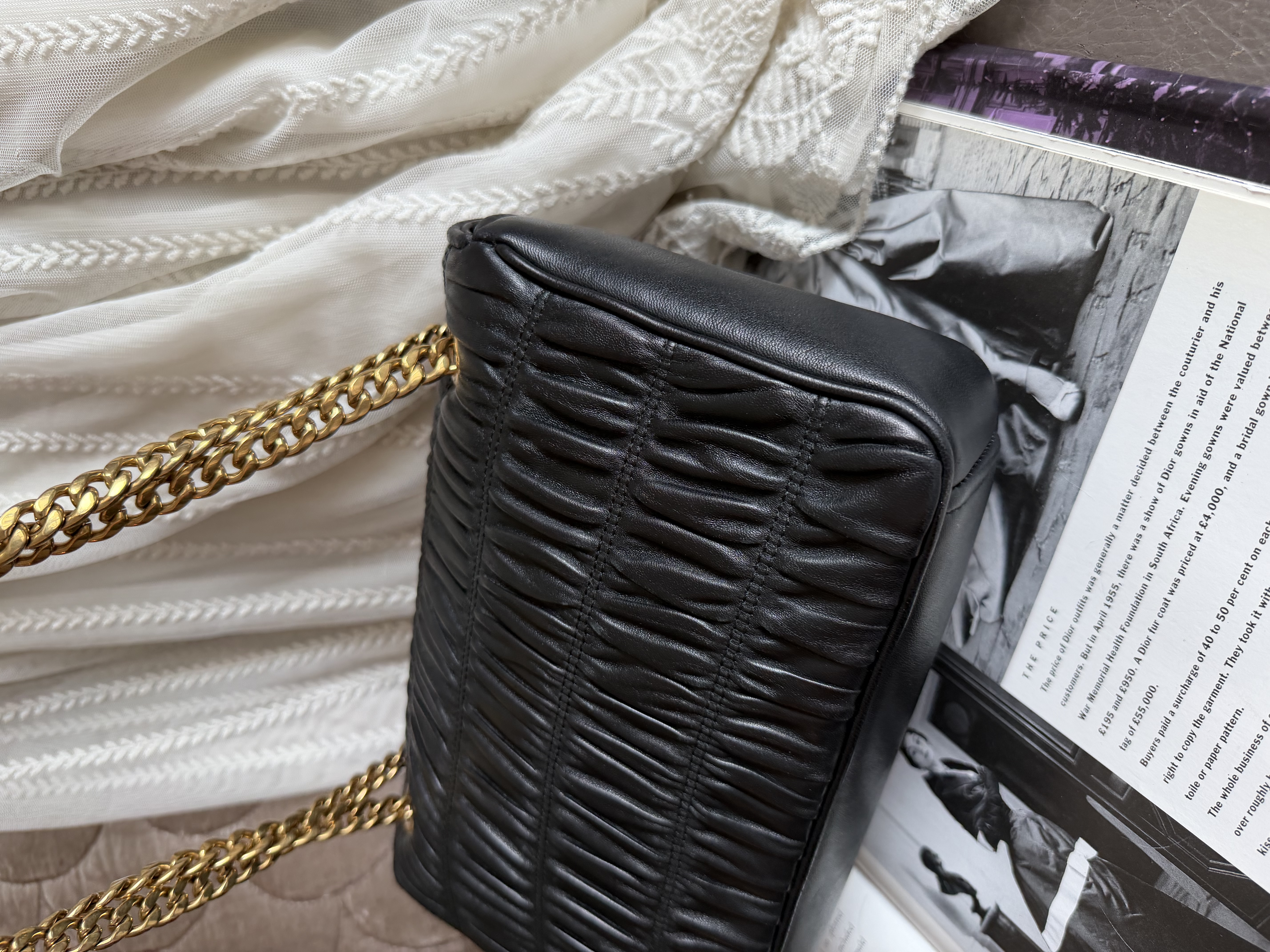 Prada Matelassé chain bag.